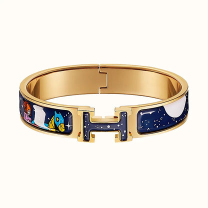 [⭐Seralia]H STAR AND MOON BRACELET 12MM