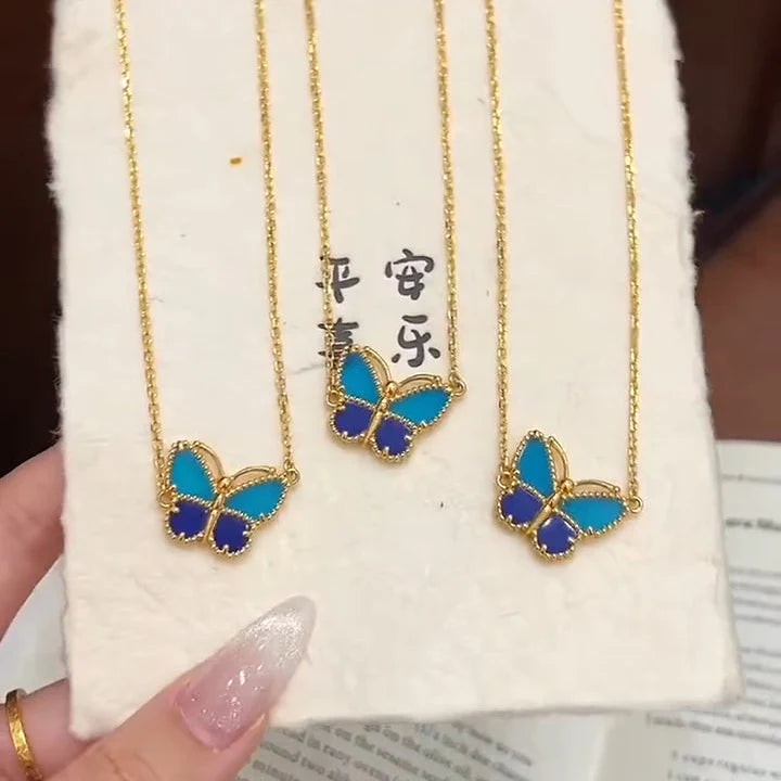 [⭐Seralia]  2026 NEW LUCKY BUTTERFLY 1 MOTIFS NECKLACE