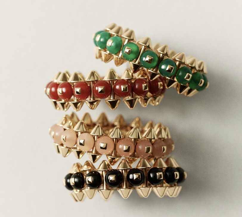 [⭐Seralia]CLASH ELEGANT ROSE GOLD RING FEATURING NATURAL AGATE