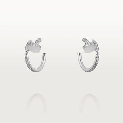 [⭐Seralia]JUSTE EARRINGS 12.75MM SILVER DIAMOND