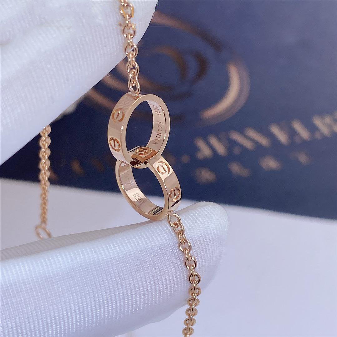 [⭐Seralia]LOVE BRACELET DOUBLE RING