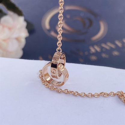 [⭐Seralia]LOVE BRACELET DOUBLE RING