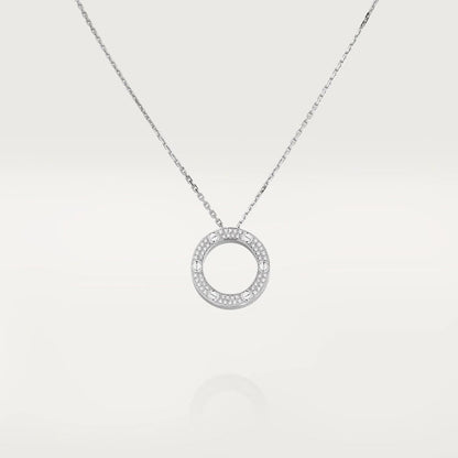 [⭐Seralia]LOVE NECKLACE ADJUSTABLE SILVER