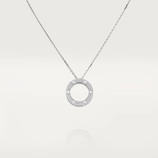 [⭐Seralia]LOVE NECKLACE ADJUSTABLE SILVER