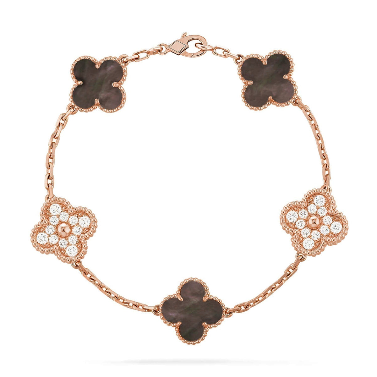 [⭐Seralia] CLOVER 5 MOTIF GRAY MOP BRACELET COLLECTION
