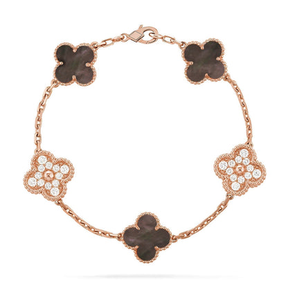 [⭐Seralia] CLOVER 5 MOTIF GRAY MOP BRACELET COLLECTION