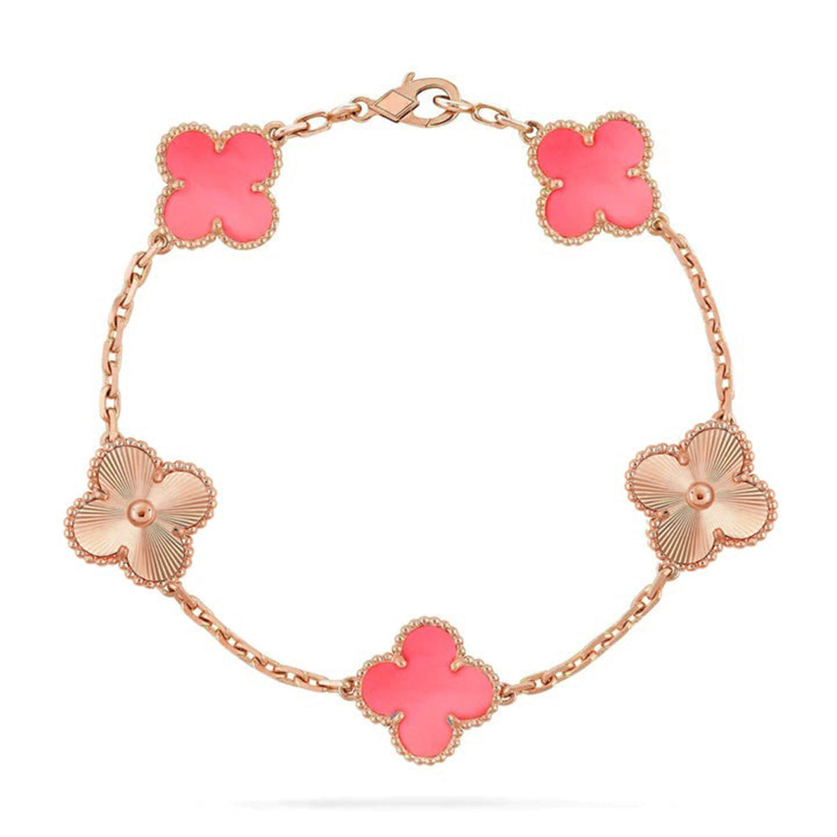 [⭐Seralia] CLOVER 5 MOTIFS  PINK MOP BRACELET COLLECTION
