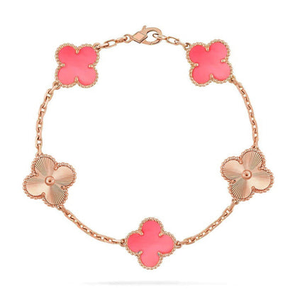 [⭐Seralia] CLOVER 5 MOTIFS  PINK MOP BRACELET COLLECTION