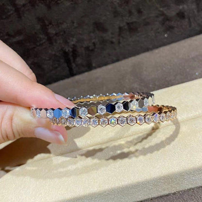 [⭐Seralia]BEE LOVE GOLD BRACELET FULL DIAMOND