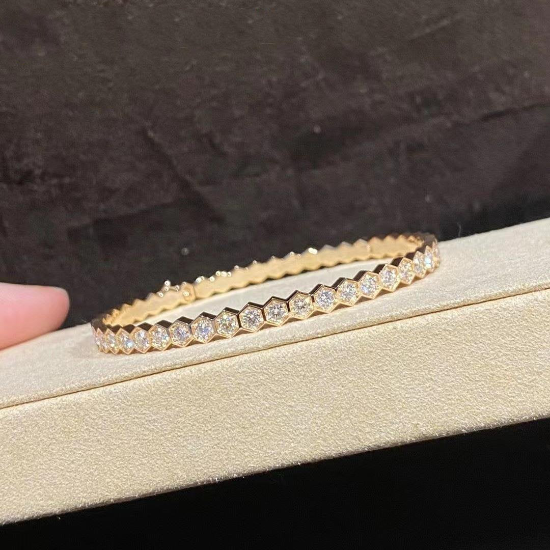[⭐Seralia]BEE LOVE GOLD BRACELET FULL DIAMOND