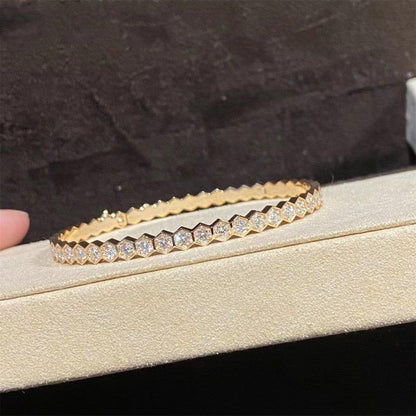 [⭐Seralia]BEE LOVE GOLD BRACELET FULL DIAMOND