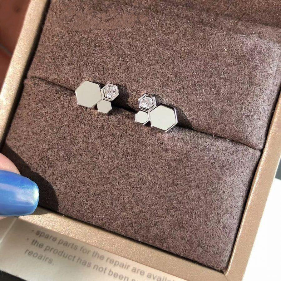 [⭐Seralia]BEE LOVE SILVER DIAMOND EARRINGS