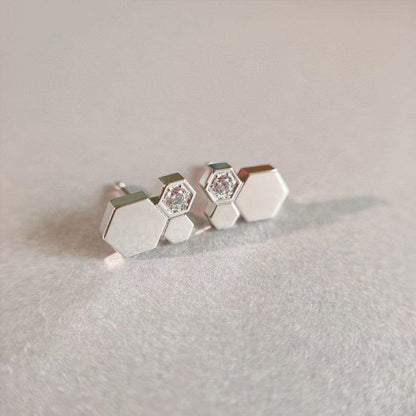 [⭐Seralia]BEE LOVE SILVER DIAMOND EARRINGS