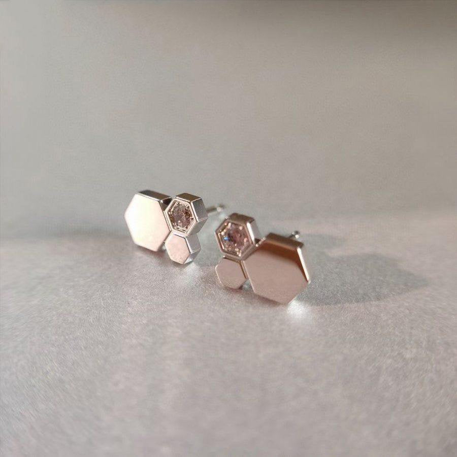 [⭐Seralia]BEE LOVE SILVER DIAMOND EARRINGS