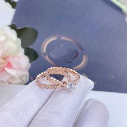 [⭐Seralia]BEE LOVE RING PINK GOLD 1 DIAMOND