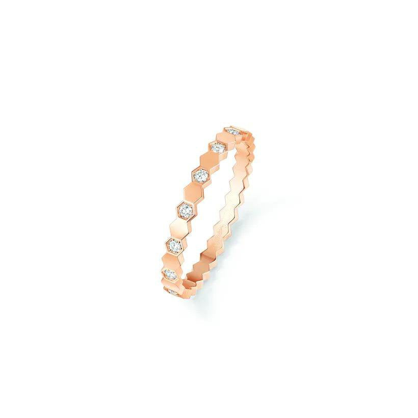 [⭐Seralia]BEE LOVE RING PINK GOLD DIAMOND