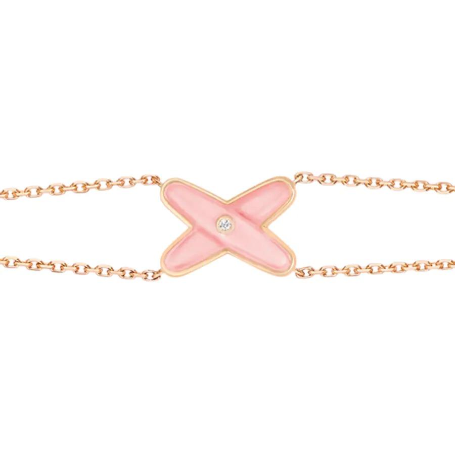 [⭐Seralia]JEUX BRACELET PINK MOP PINK GOLD 1 DIAMOND