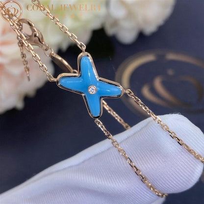 [⭐Seralia]JEUX BRACELET TURQUOISE PINK GOLD 1 DIAMOND