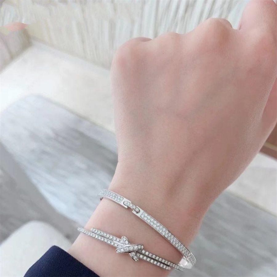 [⭐Seralia]JEUX DE BRACELET DIAMONDS SILVER
