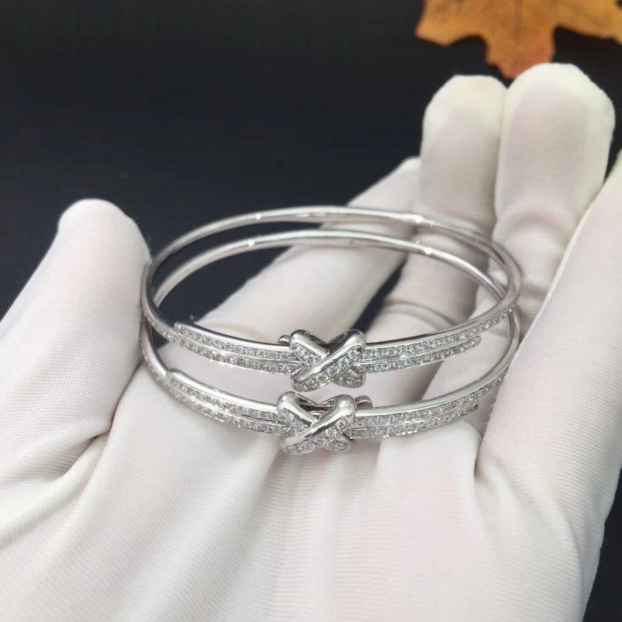 [⭐Seralia]JEUX DE BRACELET DIAMONDS SILVER