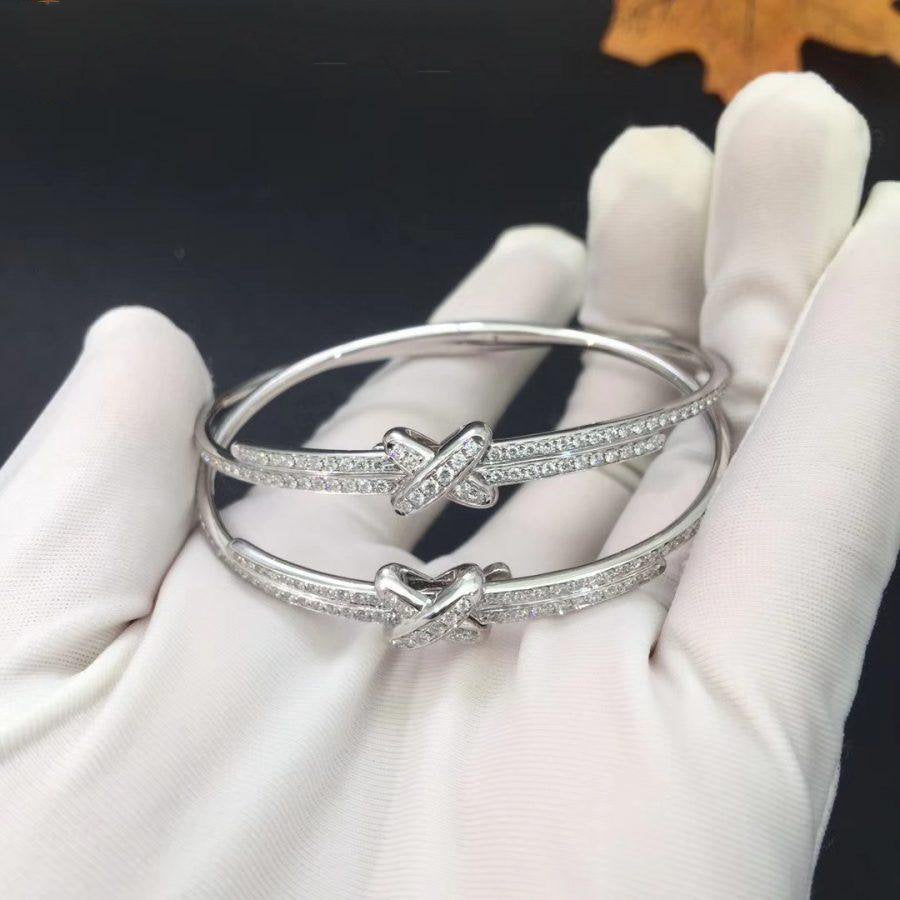 [⭐Seralia]JEUX DE BRACELET DIAMONDS SILVER