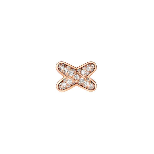[⭐Seralia]JEUX DE PINK GOLD DIAMOND EARRINGS