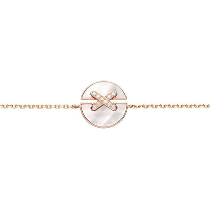 [⭐Seralia]JEUX DE BRACELET MOP PINK GOLD DIAMONDS