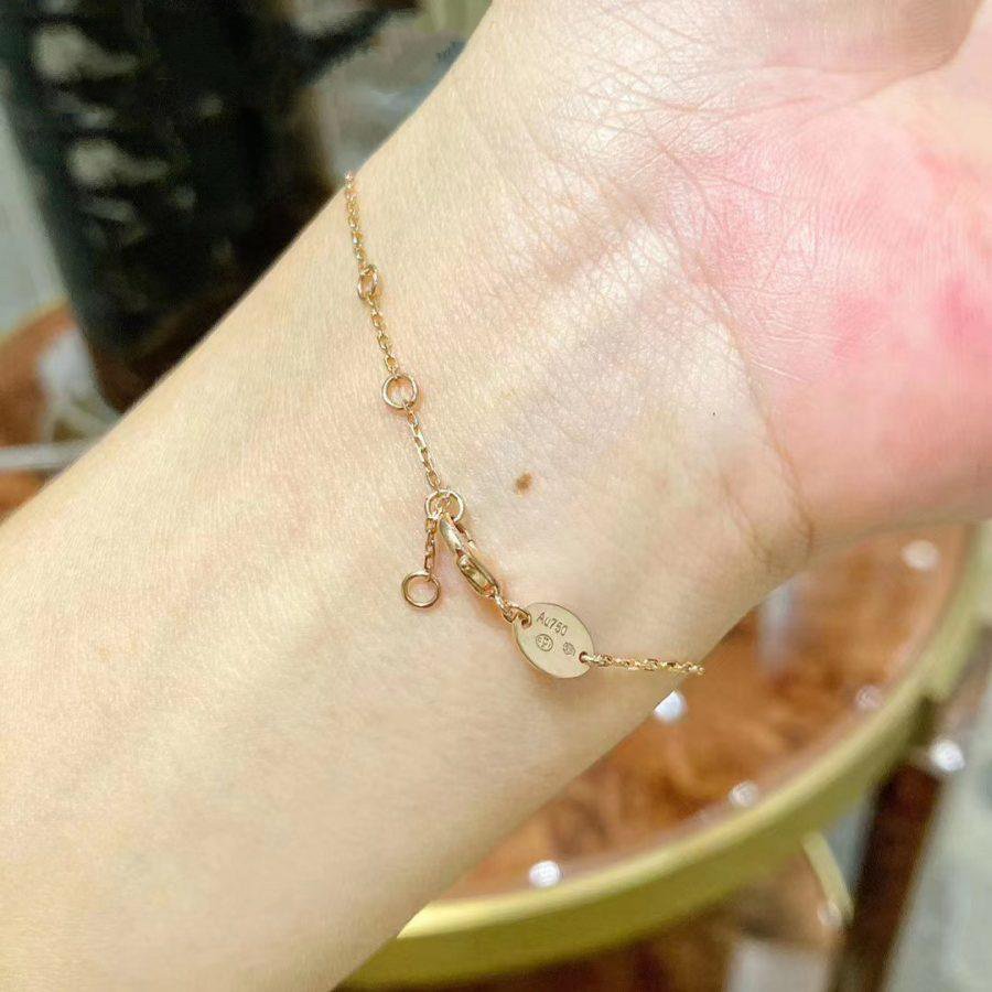 [⭐Seralia]JEUX DE BRACELET MOP PINK GOLD DIAMONDS