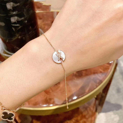 [⭐Seralia]JEUX DE BRACELET MOP PINK GOLD DIAMONDS