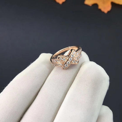 [⭐Seralia]JEUX DE RING PINK GOLD DIAMOND