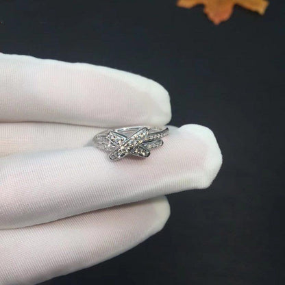[⭐Seralia]JEUX DE SILVER DIAMOND RING