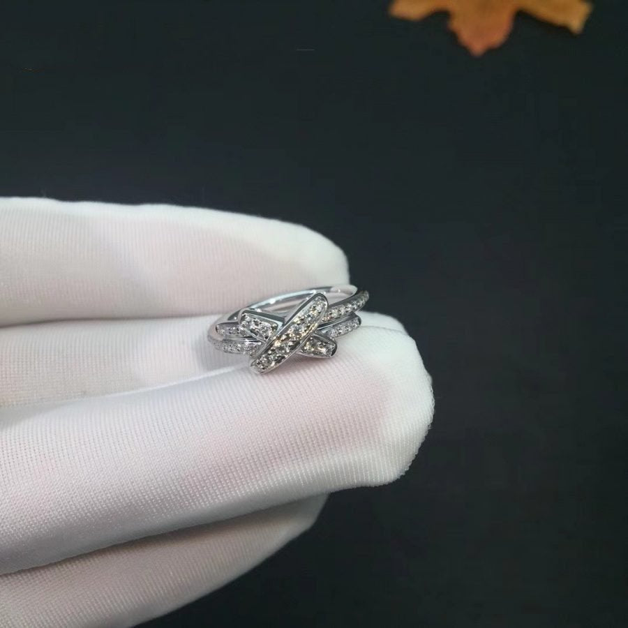 [⭐Seralia]JEUX DE SILVER DIAMOND RING