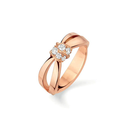 [⭐Seralia]LIENS RING PINK GOLD DIAMOND