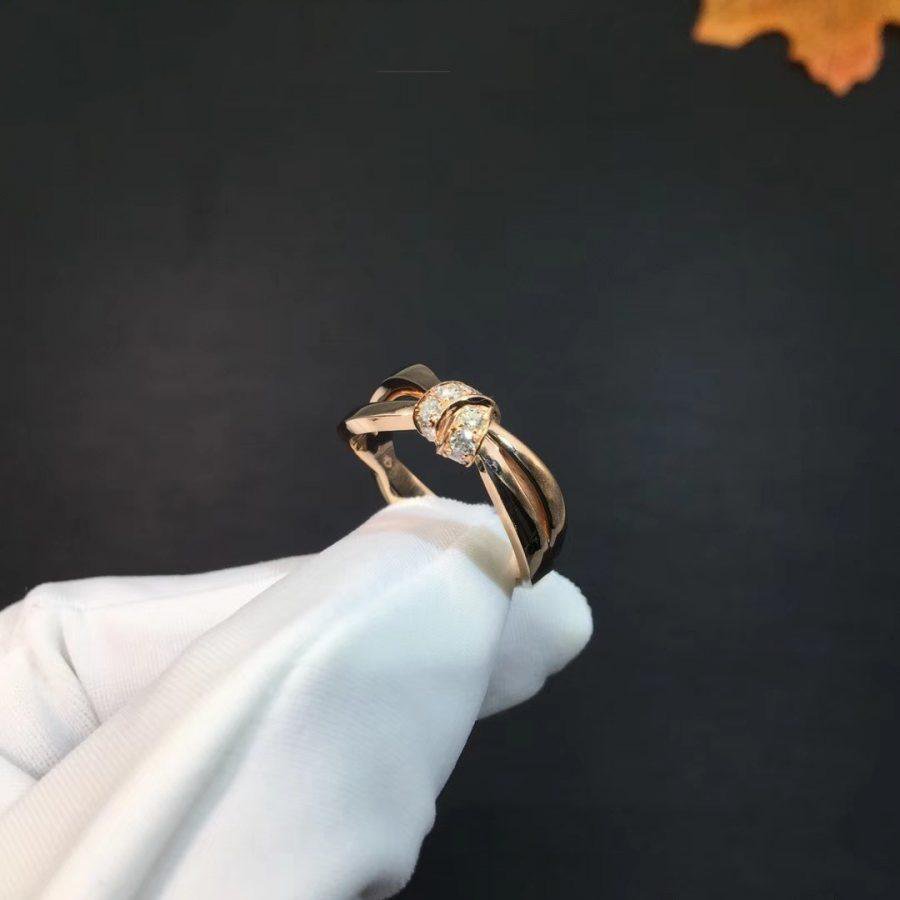 [⭐Seralia]LIENS RING PINK GOLD DIAMOND
