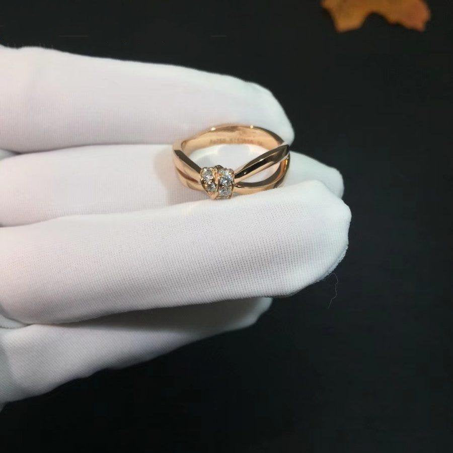 [⭐Seralia]LIENS RING PINK GOLD DIAMOND