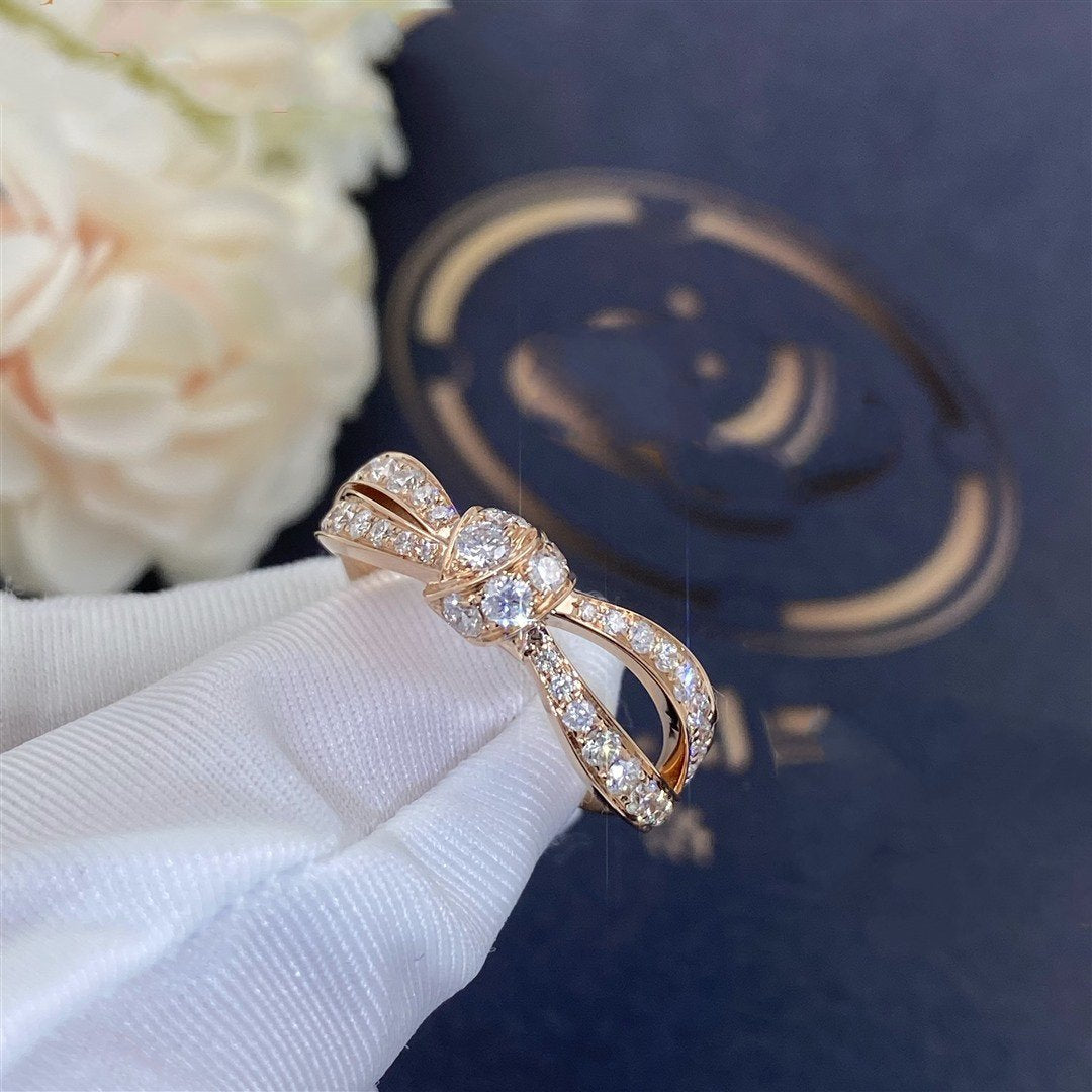[⭐Seralia]LIENS PINK GOLD DIAMOND RING