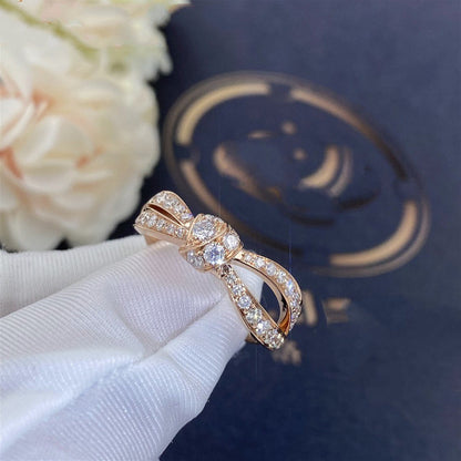[⭐Seralia]LIENS PINK GOLD DIAMOND RING