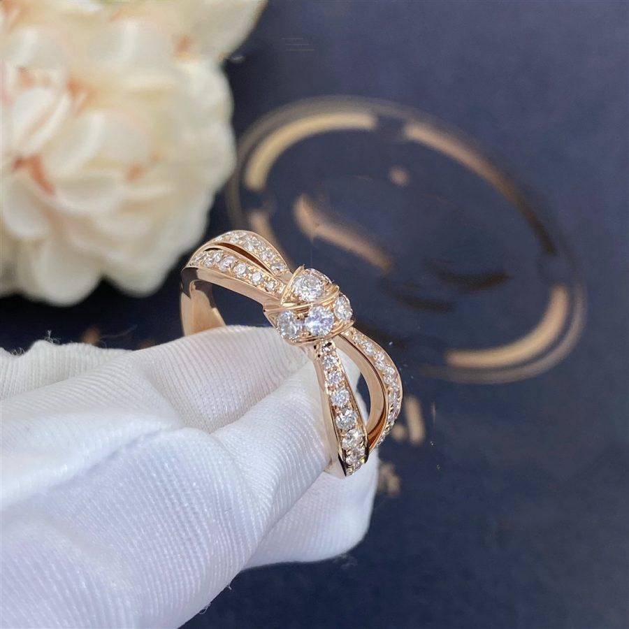 [⭐Seralia]LIENS PINK GOLD DIAMOND RING