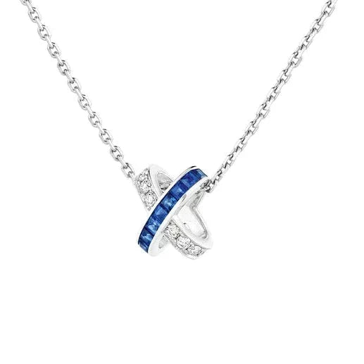 [⭐Seralia]LIENS DIAMOND SILVER NECKLACE