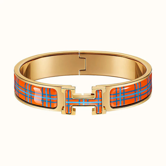 [⭐Seralia]H TARTAN BRACELET 12MM