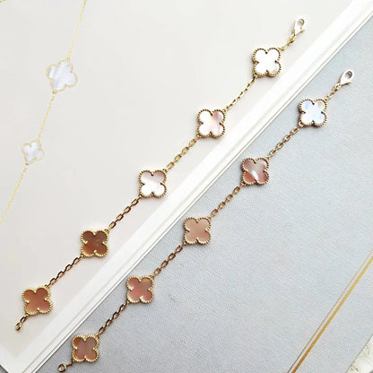 [⭐Seralia] CLOVER 5 MOTIFS  PINK MOP BRACELET COLLECTION