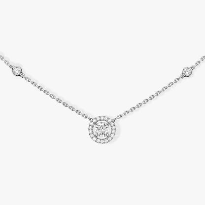 [⭐Seralia]Diamond Necklace 0,20ct Brilliant Shape Joy