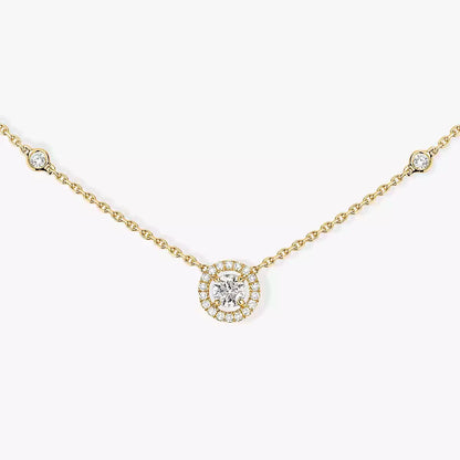 [⭐Seralia]Diamond Necklace 0,20ct Brilliant Shape Joy