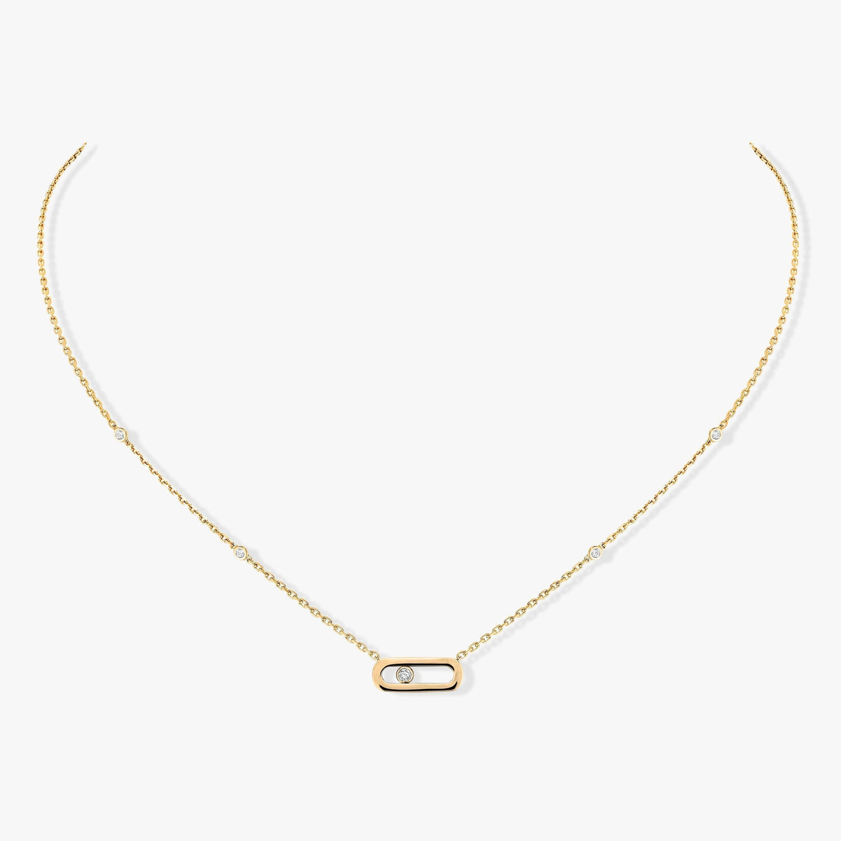 [⭐Seralia]MOVE UNO DIAMOND NECKLACE