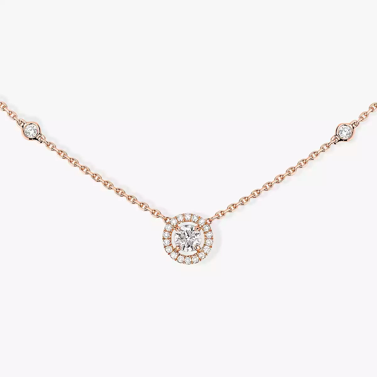 [⭐Seralia]Diamond Necklace 0,20ct Brilliant Shape Joy