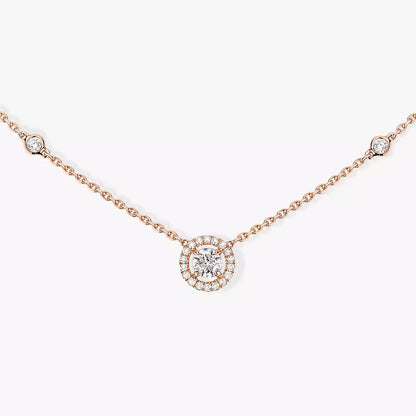 [⭐Seralia]Diamond Necklace 0,20ct Brilliant Shape Joy