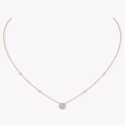 [⭐Seralia]Diamond Necklace 0,20ct Brilliant Shape Joy