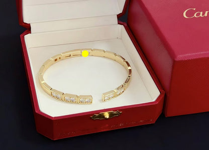 [⭐Seralia jewelrys]LOVE DIAMOND OPEN  BRACELET