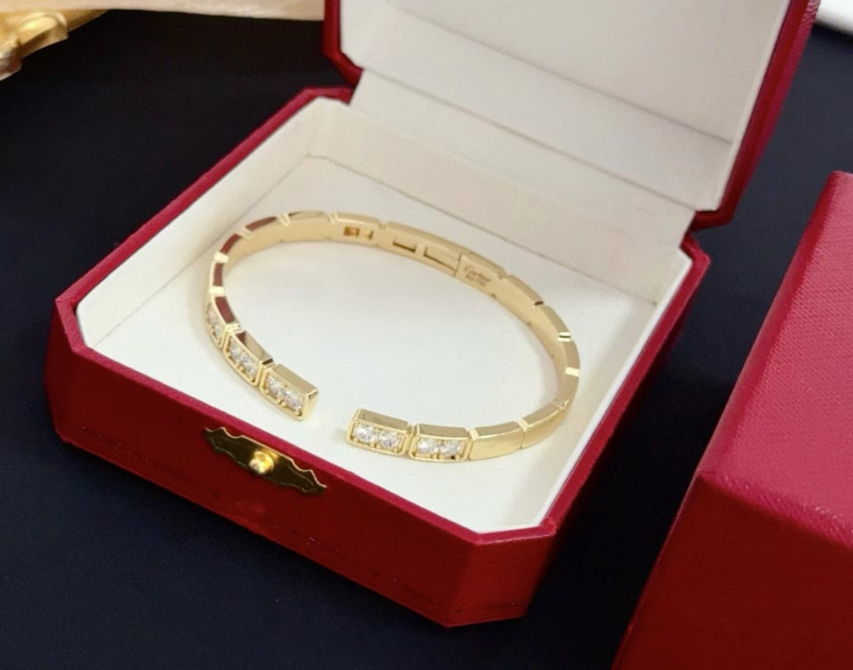 [⭐Seralia jewelrys]LOVE DIAMOND OPEN  BRACELET