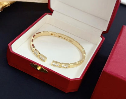 [⭐Seralia jewelrys]LOVE DIAMOND OPEN  BRACELET